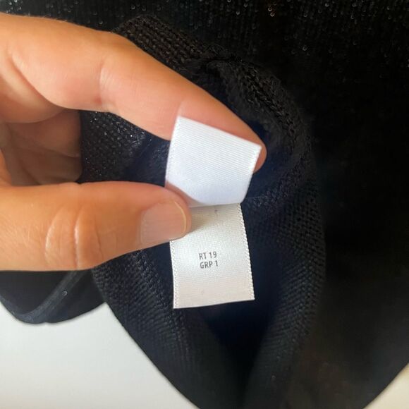 ST. JOHN Black Wool Blend Sleeveless Tank Sweater Top M - Picture 7 of 7